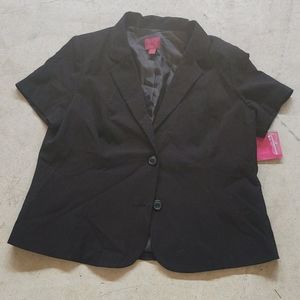 212 collection short sleeves blazer size 16